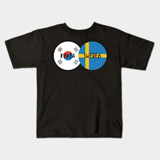 Korean Swedish - Korea, Sweden Kids T-Shirt